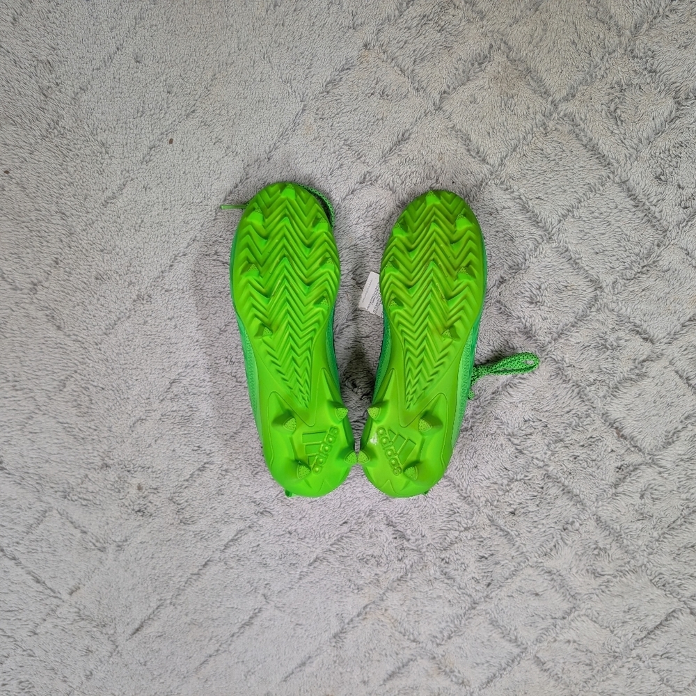 Adidas Adizero Team Solar Green Silver Big Mood Football Cleats Mens 8.5 GX7891 - Picture 7 of 8
